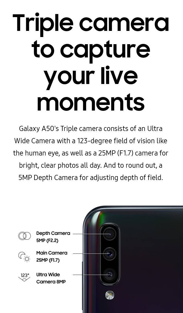 samsung a50 camera sensor